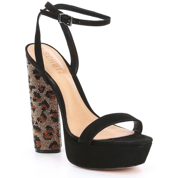 SCHUTZ Shoes - Schutz for Anthropologie - Adneia Leopard Print Heels